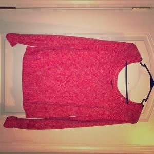 American Eagle Outfitters red sweater.